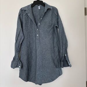 American Apparel Charcoal Shirtdress